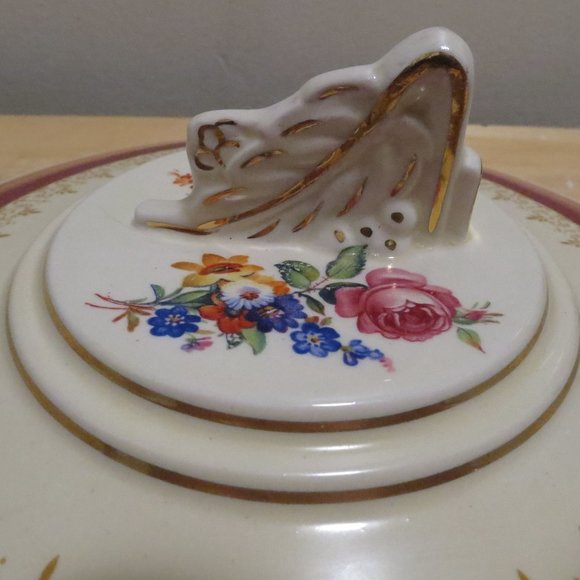 Serving Bowl Tureen with Lid Burgess & Leigh Burleigh Ware 9" 5594H Earthenware - Picture 12 of 15